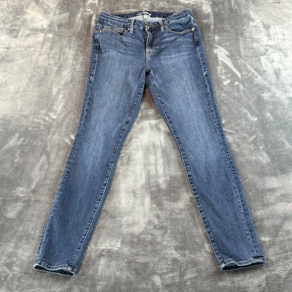 Good American Good Legs Skinny Jeans Blue Wash Size 8/29 High Rise